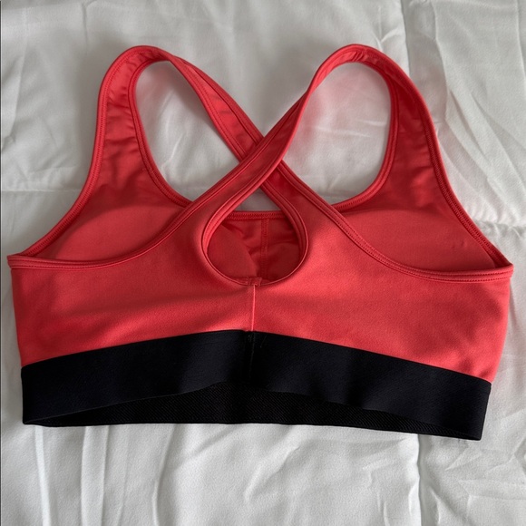 Under Armour Coral Pink Crush Crossback Sports Bra - Picture 2 of 2